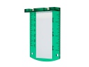 Zaļā mērķa karte ar magnētu, GEKO, G03312, 70 × 100 mm, uzlabota lāzera redzamība