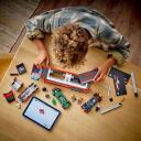Lego F1 kravas auto 60445, 1086 detaļas, 5 minifigūras, 8+ gadi, zema piekabe, Formula 1 simulatora telpa