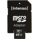 Intenso m&auml;lukaart 3423490 64 GB, UHS-I, lugemiskiirus 90 MB/s, klass 10, U1, l&ouml;&ouml;gikindel, temperatuurikindel, r&ouml;ntgenikindel