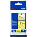 Brother TZe-S631 Laminēta līmlente, 8 m, 1.2 cm, melns uz dzeltena, ūdensizturīga, ekstra spēcīga pa&scaron;līmējo&scaron;a