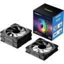 Gamemax Korpuse ventilaator KF300 BK, 120mm, 44.35 cfm, 800-1600 rpm, PWM tugi, ARGB ventilaator