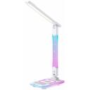 Hawk Galda lampa HW-LAMP04, 10 W, 5.8 W, 3 LED spuldzes, 5 V/2.1 A USB izeja, bezvadu uzlāde, aptum&scaron;o&scaron;ana