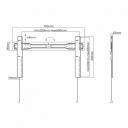 Sbox TV kinnitus PLB-5746F, 37-70", 35kg, fikseeritud, VESA 200x200-600x400, seinast kaugus 18mm