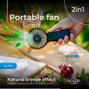 Sulankstomas mini stalo ventiliatorius AD 7336 &Oslash; 6.5 cm Juodas Adler