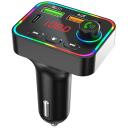 Tracer SoundCast Передатчик FM BT TRACAU47755, Bluetooth 5.3, LED, USB-C 25W, черный, цветная подсветка