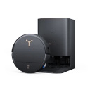 Robot vacuum and mop for dry and wet cleaning with 16600 Pa suction power 6400 mAh Li-ion battery and 0.22 L dust container black DEEBOT X9 PRO OMNI Ecovacs