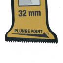Dewalt Multi-funkciju rīks DT20776-QZ 32 mm zāģa asmens, Plunge-cut, Bi-metal pārklājums, 5 gab.