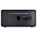 Sharp DAB raadio DR-450(BK), 3W, Bluetooth, FM/DAB/DAB+, must, &auml;ratuse funktsioon