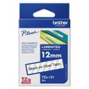 Brother laminēta lente TZe-131, TZe131, 8 m, 1,2 cm, melns uz caurspīdīga, termiskā pārnese, pa&scaron;līmējo&scaron;a, ūdensizturīga