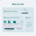 10-Port Gigabit Lengvasis Smart Switch su 8-Port PoE+, TP-Link, TL-SG1210MPE, 9&times; 10/100/1000 Mbps RJ45 prievadai, 1&times; 1000 Mbps Combo SFP/RJ45 prievadas