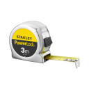 Mērlente Powerlock 3m, hromēts korpuss, 19mm asmens, 1-33-522, Stanley