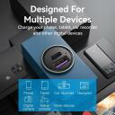Vention Automobilinis Įkroviklis 2-Port USB A+C FFBH0 12-24V 30W 20V 2x30W Greitas Įkrovimas, Aliuminio, Pilkas