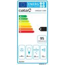Cata Ventilators OMEGA 600 BK 02002410, 60cm, 645m&sup3;/h, Klase C, Mehānisks, LED, Melns