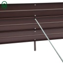 Kõrgendatud aiapeenar Klasika Garden 1500x750x300mm, värvitud RAL7016 3075150R
