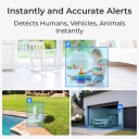 Āra viedā 2K bezvadu WiFi akumulatora novērošanas kamera ar PIR kustības detekciju un krāsu nakts redzamību Balta Argus Series B310 with Solar Panel BWC2K06SP Reolink