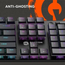 Vadu mehāniskā spēļu klaviatūra 104 taustiņi RGB apgaismojums USB Cometstrike GK-55 Melna CND-SKB55-US CANYON