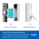 Tapo vaizdo durų skambutis, TP-Link, Tapo D235, 5 MP, 1.18mm, F1.8, IP66, H.264, Micro SD iki 512 GB