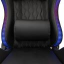 White Shark INDIANAPOLIS spēļu krēsls, INDIANAPOLIS, melns, PU, 320mm, 90&deg;&ndash;180&deg;, 120kg, 47&ndash;57cm, RGB apgaismojums