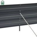 K&otilde;rgendatud aiapeenar Klasika Garden 1500x750x300mm, v&auml;rvitud RAL7016 3075150P