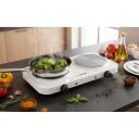 Esperanza EKH010W regulējamā elektriskā plīts, 2 zonas, 1000W, 220-230V, 50-60Hz, balta