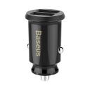 Baseus Auto Laadija, CCALL-ML01, 2xUSB, 5V, 3.1A, 15W, must, 2 laadimisporti