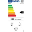 Gorenje k&uuml;lmik NRK418ECW4, 256L, 171L, 85L, 41dB, Iseseisev, Ilma k&uuml;lmumata, 4 t&auml;hte
