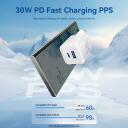 Vention зарядное устройство FERW0-EU 65W PD быстрая зарядка, 3 устройства, 2 USB-C, 1 USB-A, AC, белый