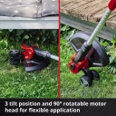 Bezvadu zāles trimmeris GE-CT 18/30 Li-Solo, EINHELL, 3411250, 30 cm grie&scaron;anas platums, 90&deg; rotējo&scaron;a motora galva
