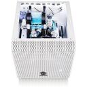 Thermaltake PC korpus Core V1 MiniITX Window - Snow Edition CA-1B8-00S6WN-01, 20cm ventilaator, valge, 2x USB 3.0, 4 ketta pesa