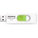 Adata USB флеш-накопитель AUV320-64G-RWHGN 64 ГБ, USB Type-A, USB 3.2 Gen 1, слайд-дизайн, зеленый, белый