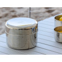 Nerūsējo&scaron;ā tērauda komplekts 'Biwak 3', 4 personām, saderīgs ar indukciju, R557900, BasicNature