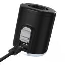 Flextail Tiny Pump 2X Korpuss, Tiny Pump 2X-B, 100g, 4kPa, 180l/min, 1600mAh, IP44, 40lm/160-200lm/400lm, 4500K, 25min, līdz 10h