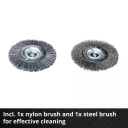 Bezvadu flīžu tīrītājs, EINHELL, 3424050, 18V, regulējams rokturis, iekļauti neilona un tērauda sukas