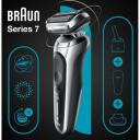 Braun Skuveklis 71-S7200cc, 50min, slapjai un sausai skū&scaron;anai, sudraba/melns, precīzs trimmeris, SmartCare Center