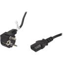 Lanberg Toitekaabel CEE 7/7 kuni IEC 320 C13 CA-C13C-11CC-0050-BK, 5 m, 10 A, must, VDE
