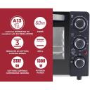 Beper Mini krāsniņa P101FOR020, 1300W, 3 režīmi, 0-60min taimeris, melns/nr. tērauds, tērauda sildelementi
