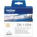 Brother DK-11204 Daudzfunkcionālās etiķetes, 17mm x 54mm, 400 gab., DK, tie&scaron;ā termiskā, balta