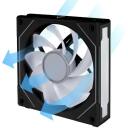 Lian Li Kompiuterio ventiliatorius UNI FAN SL INFINITY 120 G99.12RSLIN1B.00, 120mm, 2100RPM, 63.6CFM, FDB, juodas