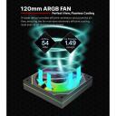 Xilence Корпусный вентилятор XPF120U.ARGB XF076, 120mm, 500-1800 RPM, 7-13.2 V, Гидравлический подшипник, Черный