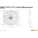 Be Quiet Kompiuterio korpuso ventiliatorius BL101, 120mm, 2500RPM, 88.86m&sup3;/h, 2.6mmH2O, 18 LED, PWM, 3 ventiliatoriai