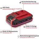 Einhell Power-X-Change Plus Aku 4511618, 18V, 3Ah, IP57, l&uuml;hise kaitse, 3 astmeline LED ekraan