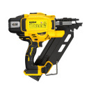 DeWALT DCN930N-XJ 18V XR bezvada bez-suka rāmis naglu pistole ar 30&ndash;34&deg; magazīnu 50&ndash;90 mm naglām līdz 55 kapacitāte, secīgs un kontakt režīms Li-ion platforma kompakts dizains starp siju darbu
