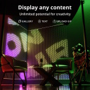 Svētku dekora viedais LED animāciju panelis 480 RGB diodes 36 W 1×1 m melns USB-C TWW480STP-TEU Twinkly