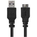 Emos USB-кабель S70203, 1м, черный, 3.0, 5 Гбит/с, A разъем &ndash; микро B разъем, для зарядки/переноса данных
