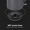 Elektriskā tējkanna 2200W 1.5L dubultsienu konstrukcija Strix termostats automātiska izslēg&scaron;anās aizsardzība pret sauso darbību AEK0004 Aeno