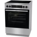 Gorenje Elektriline pliit GECS6C70XC, 60 cm, 71 l, 2200W, 1200W x 2, 1800W, Keraamiline pliit, Aqua Clean, Kiire kuumus