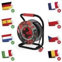 Emos Уличный удлинитель катушка P19222, 25 м, 4 розетки, 16 А, 230 В, IP44, H07RN-F 1,5 мм2, резина/неопрен