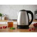Esperanza TKK102X elektriskais tējkanna, 1.8L, 1800W, nerūsējo&scaron;ais tērauds, bezvadu, automātiskā izslēg&scaron;anās