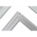 Alumīnija mērlente 350mm, divpusēja skala, 90&deg; un 45&deg; leņķi, AW29813, AWTOOLS