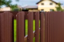 Profiled metal fence boards Polo PMx2 RAL8017 (Brown) 1350mm 72170.1.35